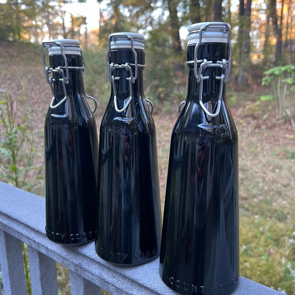 Collectors Vintage Irish Cream Bottles Set Of 3 COUNTRY CORK - Air Tight 750ml